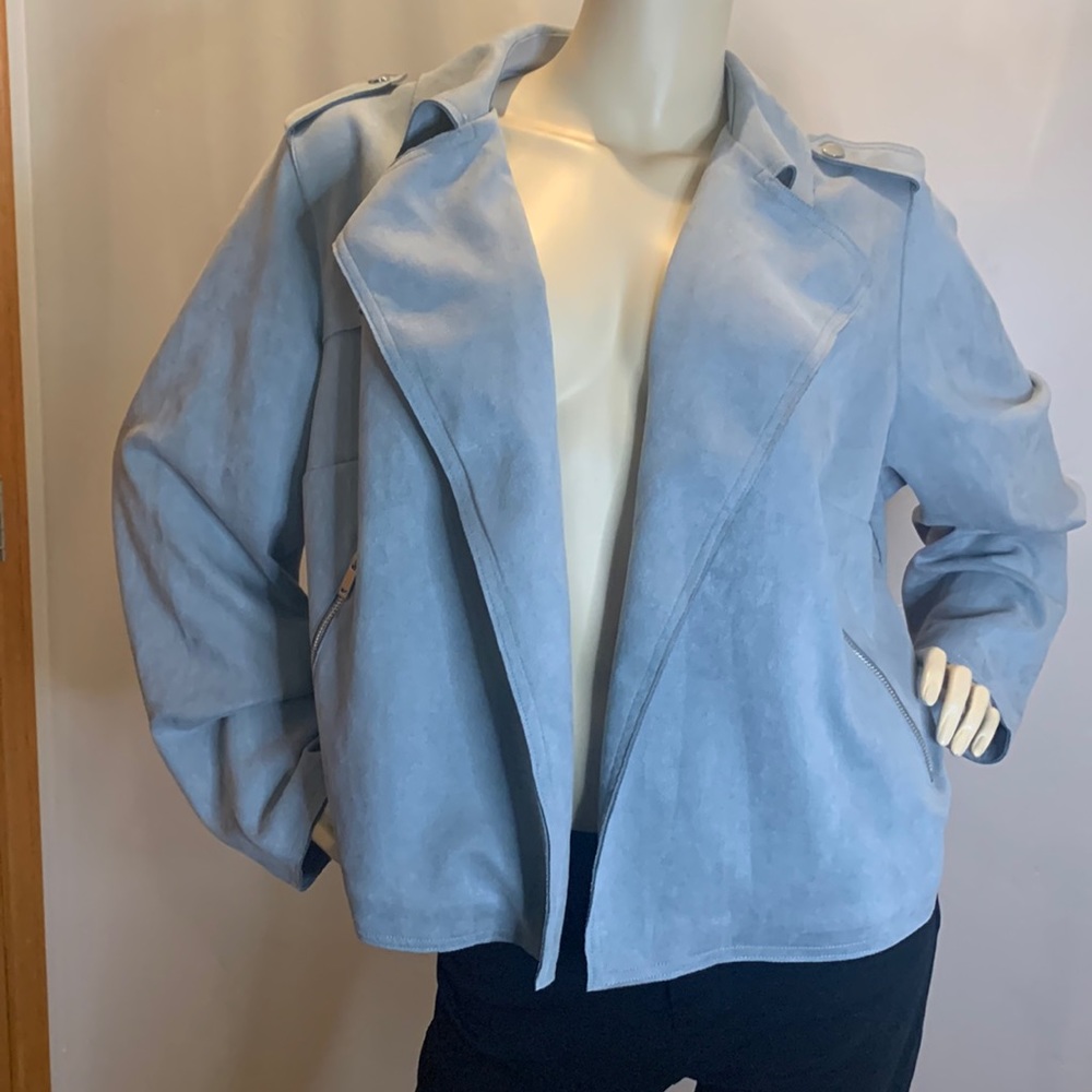 NWT - Anthropologie Expressway Faux Suede Moto Jacket - 2X